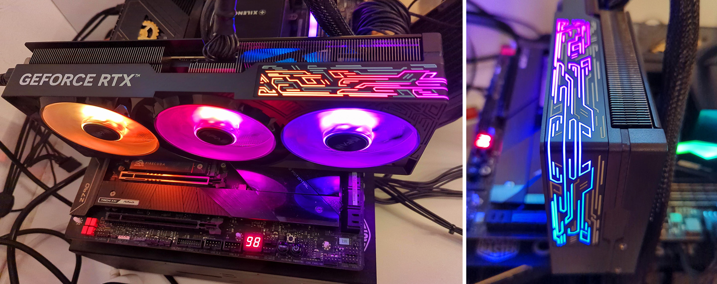 Die RGB-Beleuchtung ist in den Kühler integriert und überzeugt restlos.